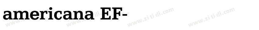 americana EF字体转换